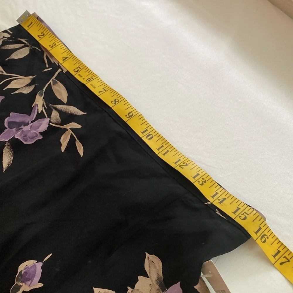 Dress Barn 2 pc set skirt/blouse button down short sleeve maxi skirt size 14 NWT